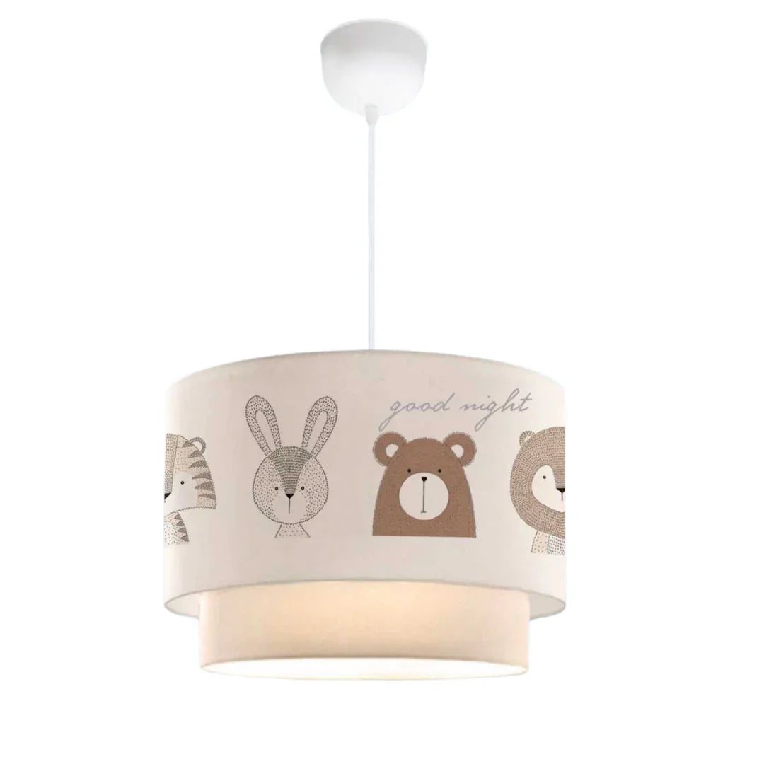 Desire Lampă suspendată cu tort imprimat din material textil pentru copii, pentru camera copiilor - Desire Furniture