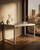 Masă de Birou Modernă și Funcțională – Masă pentru Calculator cu Blat Pin Atlantic și Cadru Metalic