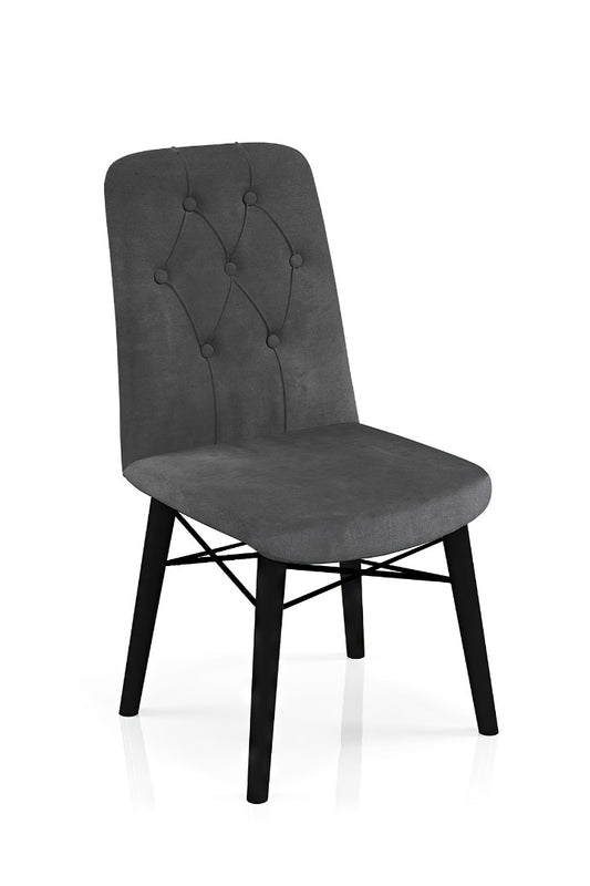 Babyface Bancă Scaun Gri Antracit (picior negru) / Desire Furniture - Desire Furniture