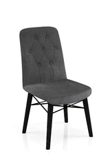 Babyface Bancă Scaun Gri Antracit (picior negru) / Desire Furniture - Desire Furniture