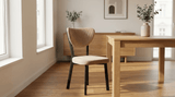Scaun Mar, Cafenea, Restaurant, Bucatarie, Living, Metal, Babyface Textil, Cappuccino - Desire Furniture
