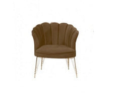 Fotoliu (Daisy) Maro Babyface textil, picioare metalice placate cu aur / Desire Furniture - Desire Furniture