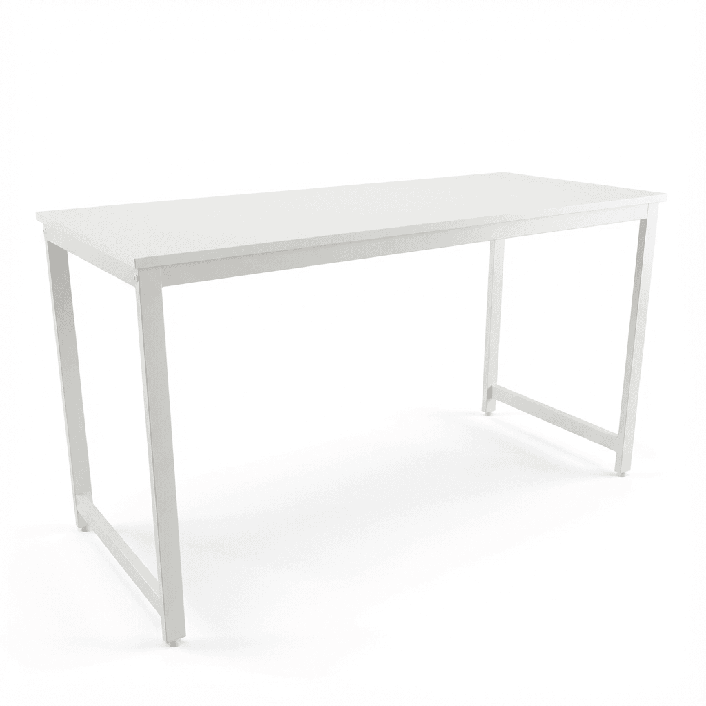 Masă de Birou Modernă și Funcțională – Masă pentru Calculator cu Blat Pin Atlantic și Cadru Metalic