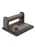 Stalp de zgariat pentru pisici Desire, cu jucărie pompon, 41x31x21cm, material WellSoft