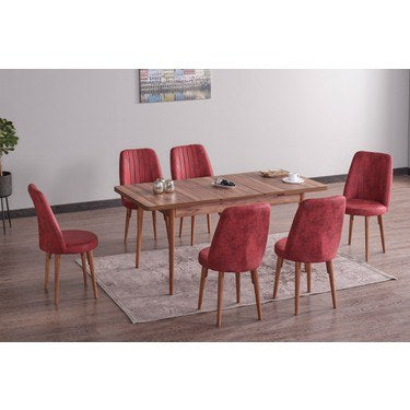 Desire Set masa 80*170 (extensibila) si scaune (6 bucati) Bugundia / Desire Furniture - Desire Furniture