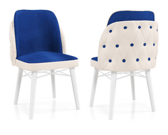 Babyface Alfa Scaun Albastru-Crema / Desire Furniture - Desire Furniture