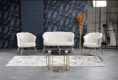 Cafea Set (Daisy) 3+1+1 Bej / Desire Furniture - Desire Furniture