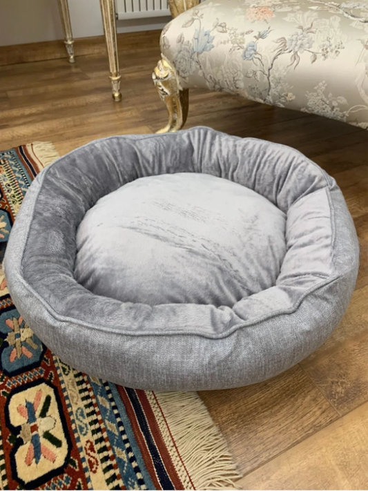 Pat de lux Russell pentru pisici/câini, covoraș antiderapant, material certificat M SIZE