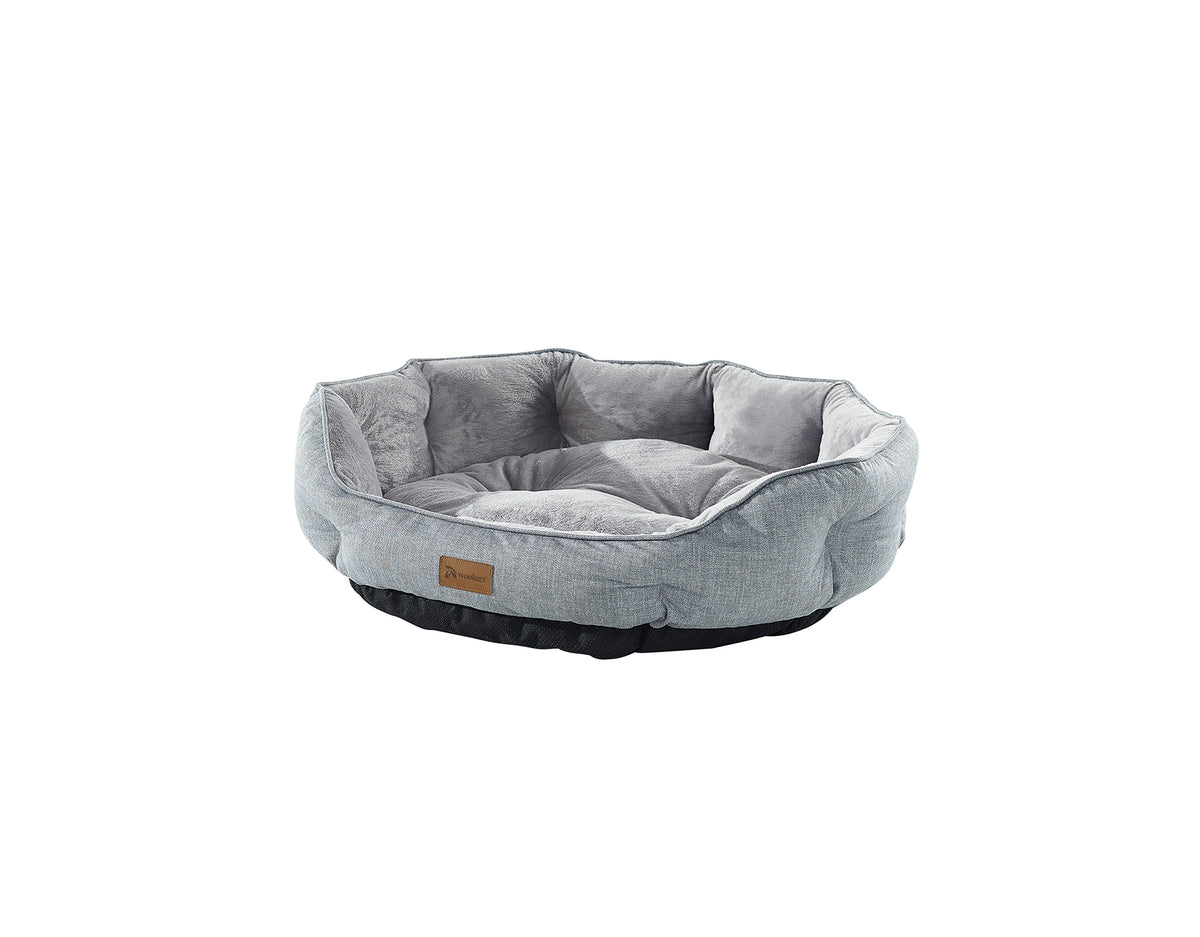 Pat Sprit de lux pentru pisici/câini, bază antiderapantă, material certificat, lavabil, gri