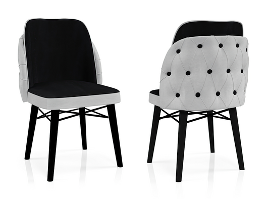 Babyface Alfa Scaun Gri-Negru / Desire Furniture - Desire Furniture