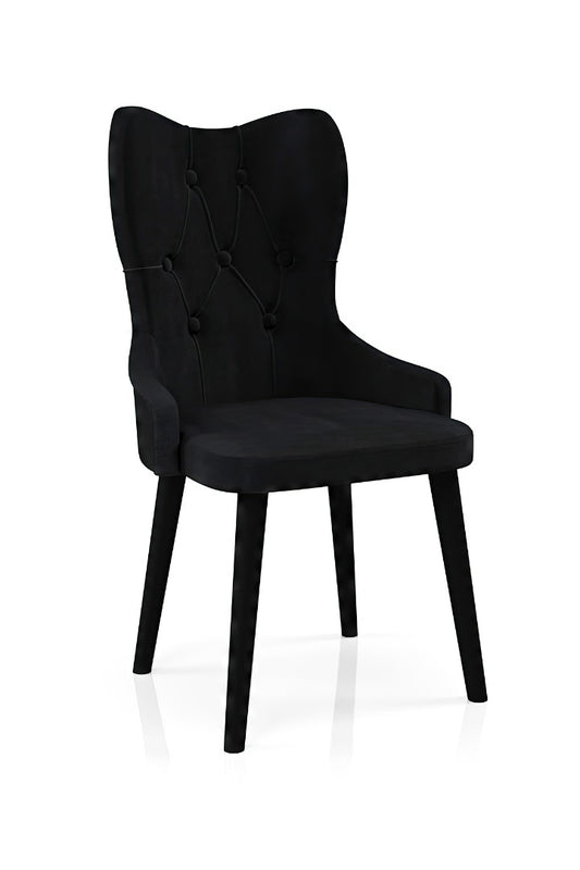 Babyface Lord Scaun Negru (picioare negru) / Desire Furniture - Desire Furniture