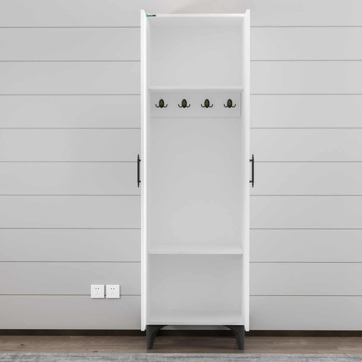 Vestiar Suspendat – Mobilier Modern din PAL Alb Lucios, Premium