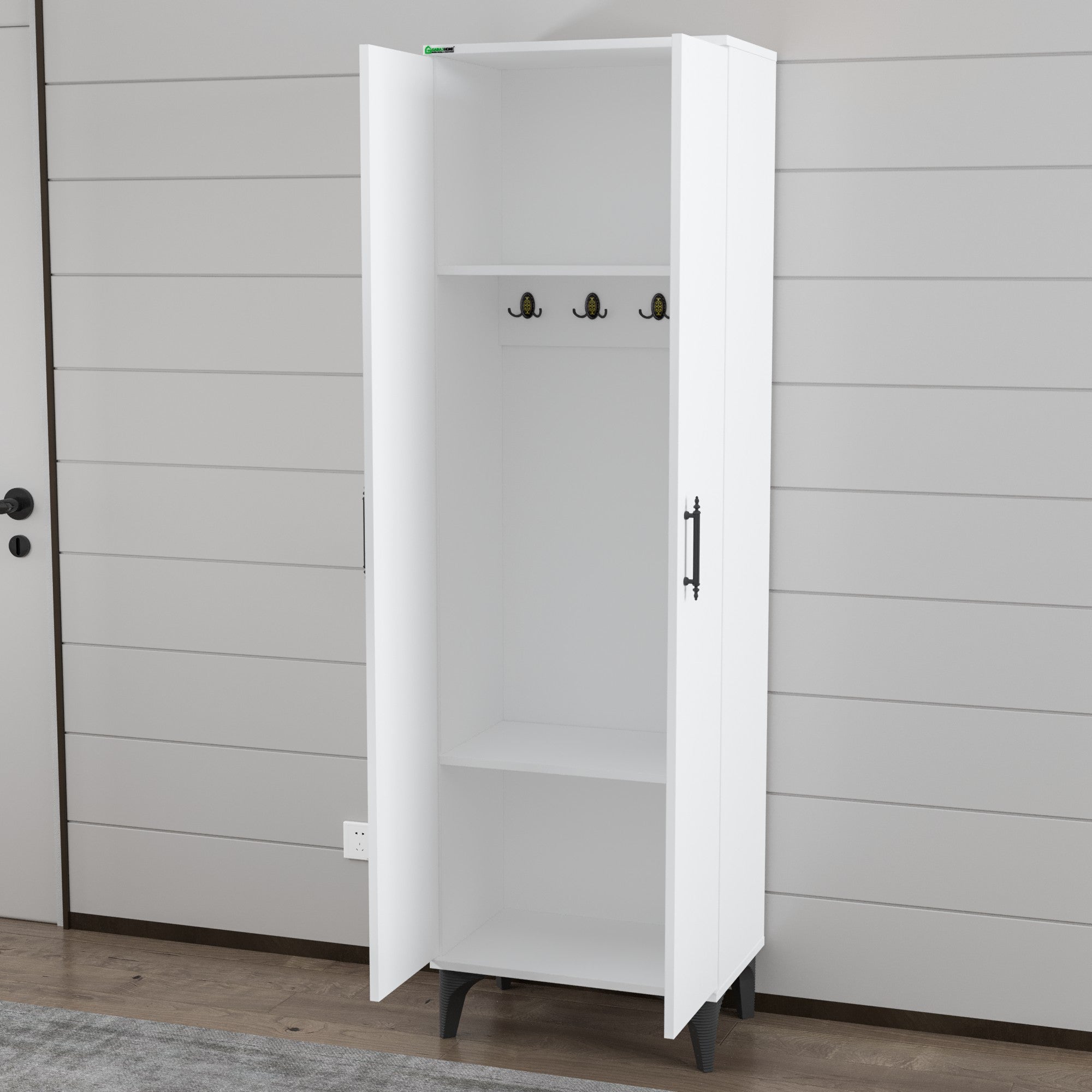 Vestiar Suspendat – Mobilier Modern din PAL Alb Lucios, Premium