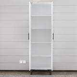 Dulap cu Rafturi pentru Haine – Design Modern, Alb Lucios