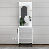 Vestiar Suspendat – Design Modern, Alb Lucios, PAL Premium