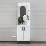 Vestiar Suspendat – Design Modern, Alb Lucios, PAL Premium