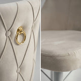 Leo Set Extensibila 80x 135 (80 x 178) Si Scaun 6 Buc Crem