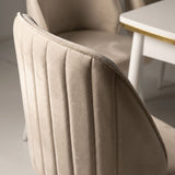 Sormis Set Extensibila 80x 135 (80 x 178) Si Scaun 6 Buc Crem