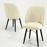 Sormis Set Extensibila 80x 135 (80 x 178) Si Scaun 6 Buc Crem Picior Negru