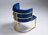Monaco Scaun de Machiaj, Living, Dormitor, Ho Re Ca, Luxury,Gold, Albastru