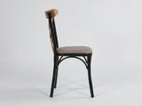 Scaun Tonet, Șezut Tapițat și Cadru Metalic Negru, Horeca, Restaurant, Cafe