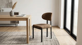 Scaun dining Poly Maro, cadru metalic negru, Horeca, Restaurant