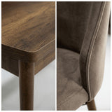 Sormis Set Extensibila 80x 135 (80 x 178) Si Scaun 6 Buc Maro