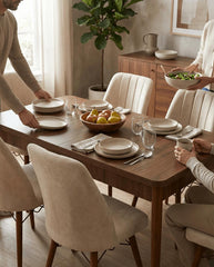 Desire Set Masa 80*170 Extensibila si Scaune 6 bucati Crem