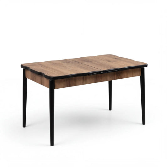 Set Masă (Mdf extensibila 80 x 130 (170)) + 6 Scaune Catifea Maro – Verona Modern Living,