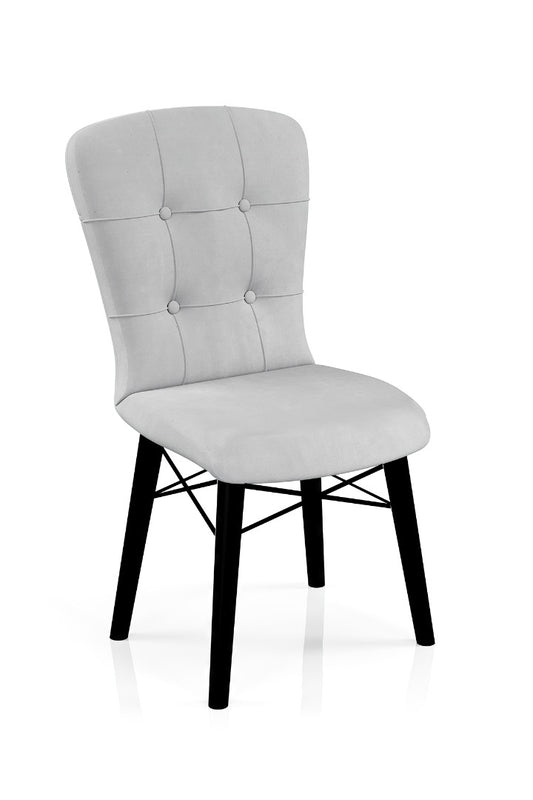 Babyface Safir Scaun Gri (piciore negru) / Desire Furniture - Desire Furniture