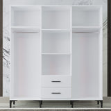 Dulap Desire cu 6 Uși – Design Modern, Spațios și Elegant, Alb Lucios
