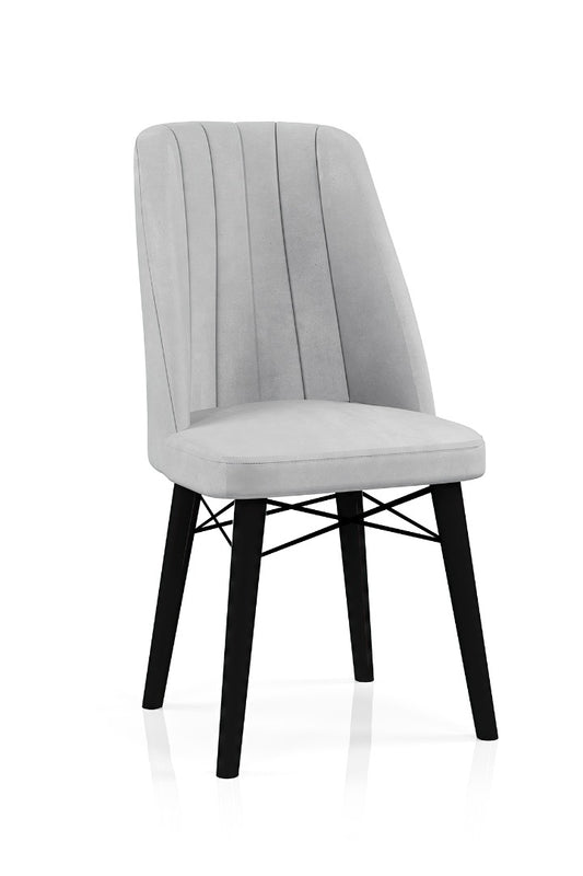 Babyface Madrid Scaun Gri (picioare negru) / Desire Furniture - Desire Furniture