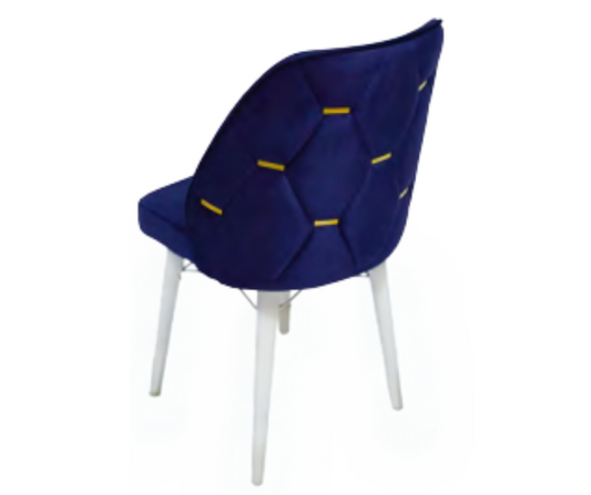 Babyface Fergana Scaun Albastru (picioare albe) / Desire Furniture - Desire Furniture