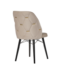 Babyface Fergana Scaun Crem (picioare negru) / Desire Furniture - Desire Furniture