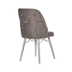 Babyface Fergana Scaun Gri Antracit (picior albe) / Desire Furniture - Desire Furniture