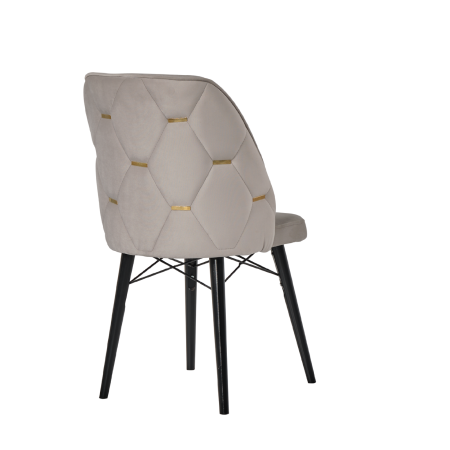 Babyface Fergana Scaun Gri (picioare negru) / Desire Furniture - Desire Furniture