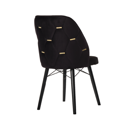 Babyface Fergana Scaun Negru (picioare negru) / Desire Furniture - Desire Furniture