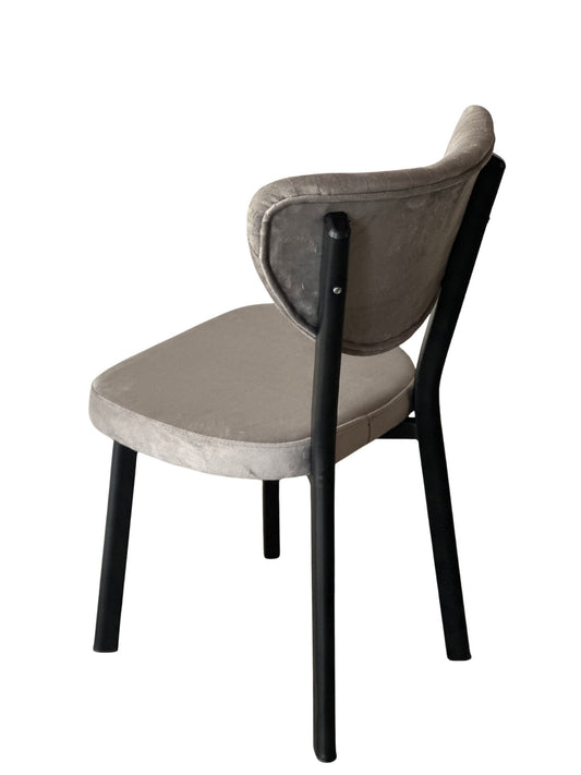 Scaun Mar, Cafenea, Restaurant, Bucatarie, Living, Metal, Babyface Textil, Gri Deschis - Desire Furniture