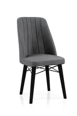 Scaun Babyface Madrid Gri Picioare Negru