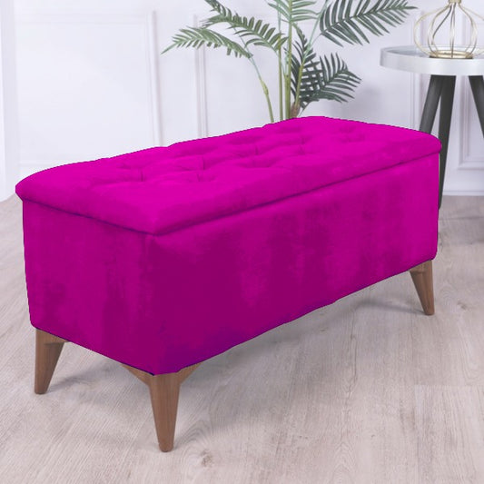 TABURET CHESTER CU DEPOZITARE ROZE / Desire Furniture - Desire Furniture