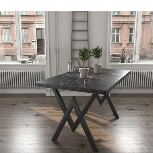 Masa Teddy 80*120, Bucatarie, Living, Cafenea, Marmura Negru