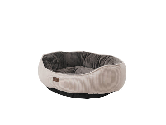 Pat Legend de lux pentru pisici/câini, bază antiderapantă, material certificat, lavabil, Gri-Crem