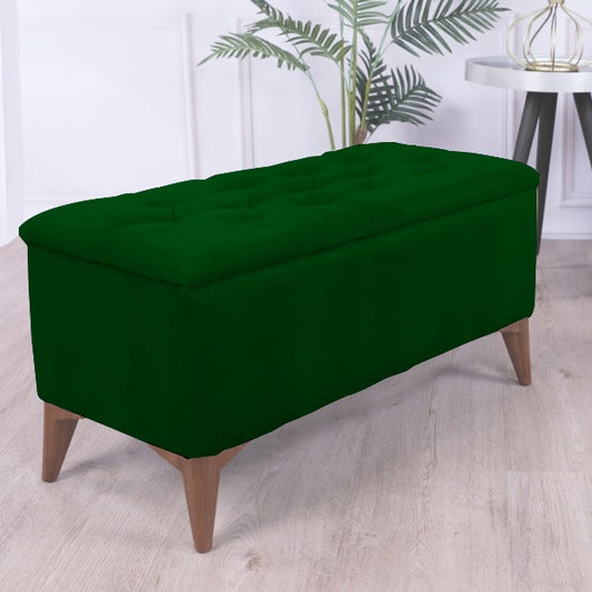 TABURET CHESTER CU DEPOZITARE VERDE / Desire Furniture - Desire Furniture